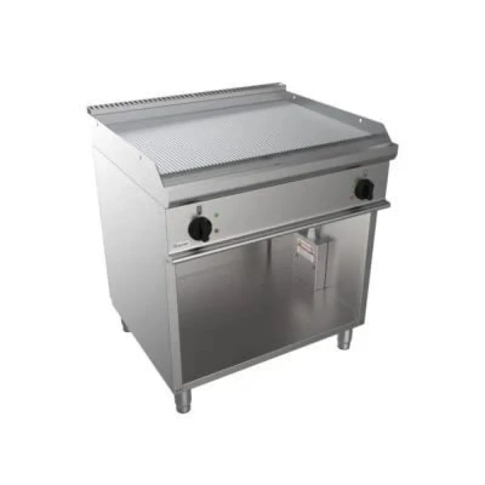 EASY 700 E7 Ribbed Electric Grill with Safety Cabinet