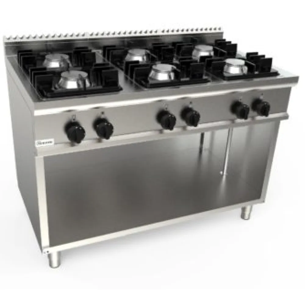 High-Performance Gas Range with Neutral Cabinet LADY 700 L7/KUPG6BA.6M