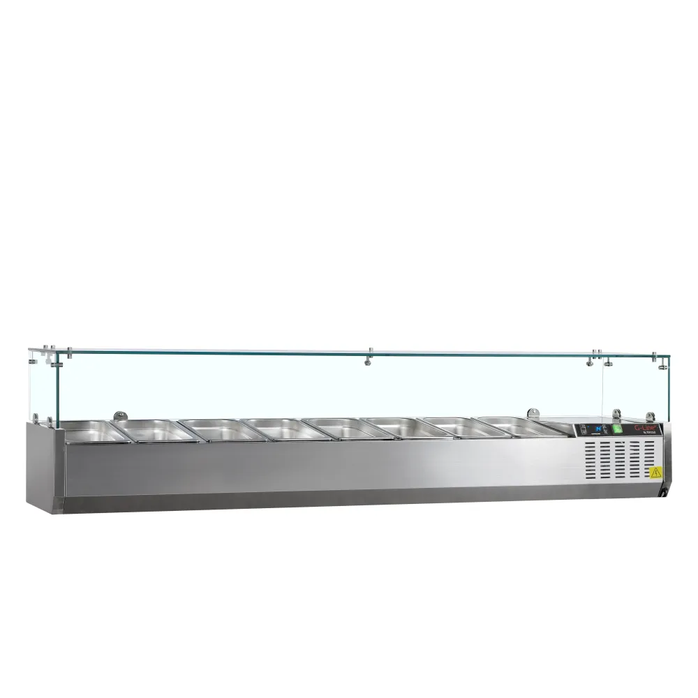 Vitrine réfrigérée GVC 8 pour Sushi et Pizzeria