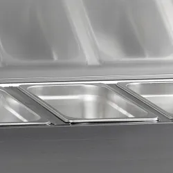 Showcase cooler with lid 6 GN1/3