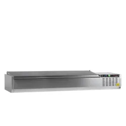 Showcase cooler with lid GVC 8 GN1/3