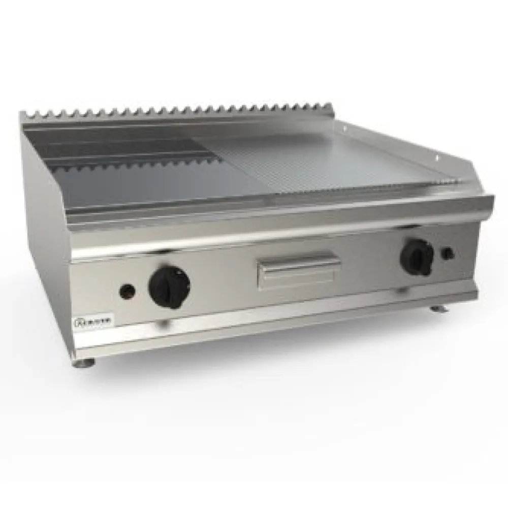 Premium Ribbed Gas Griddle for Chefs - LADY 700 L7/KTG2BBMC Premium Ribbed Gas Griddle for Chefs - LADY 700 L7/KTG2BBMC