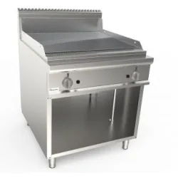 Рифленый газовый гриль с нейтральный шкафом LADYQ 900 LQ/FTG4BALC