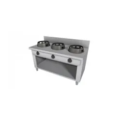 Dujinė WOK viryklė su neutraliu spinta 1500x700mm LS03150070BA Dujinė WOK viryklė su neutraliu spinta 1500x700mm LS03150070BA