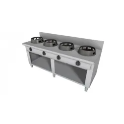 Dujinė WOK viryklė su neutraliu spinta 2000x700mm LS03150070BA Dujinė WOK viryklė su neutraliu spinta 2000x700mm LS03150070BA