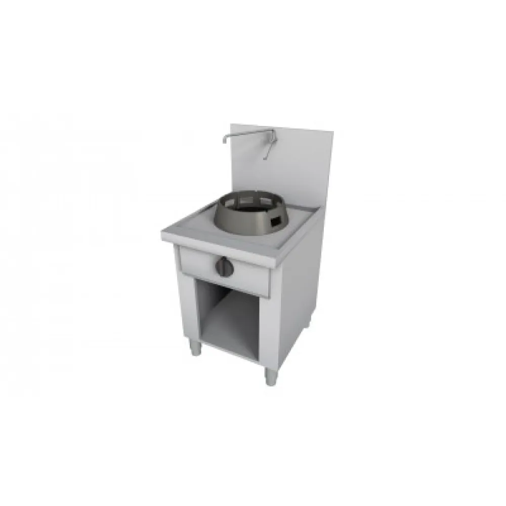 Premium Gas Wok Cooking Stations with Cabinet
