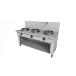 Dujinė WOK viryklė su neutraliu stalu 1500x700mm KT03150070BA Dujinė WOK viryklė su neutraliu stalu 1500x700mm KT03150070BA
