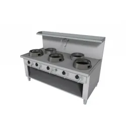 Dujinė WOK viryklė su neutraliu stalu 1800x900mm FS05180090BA Dujinė WOK viryklė su neutraliu stalu 1800x900mm FS05180090BA
