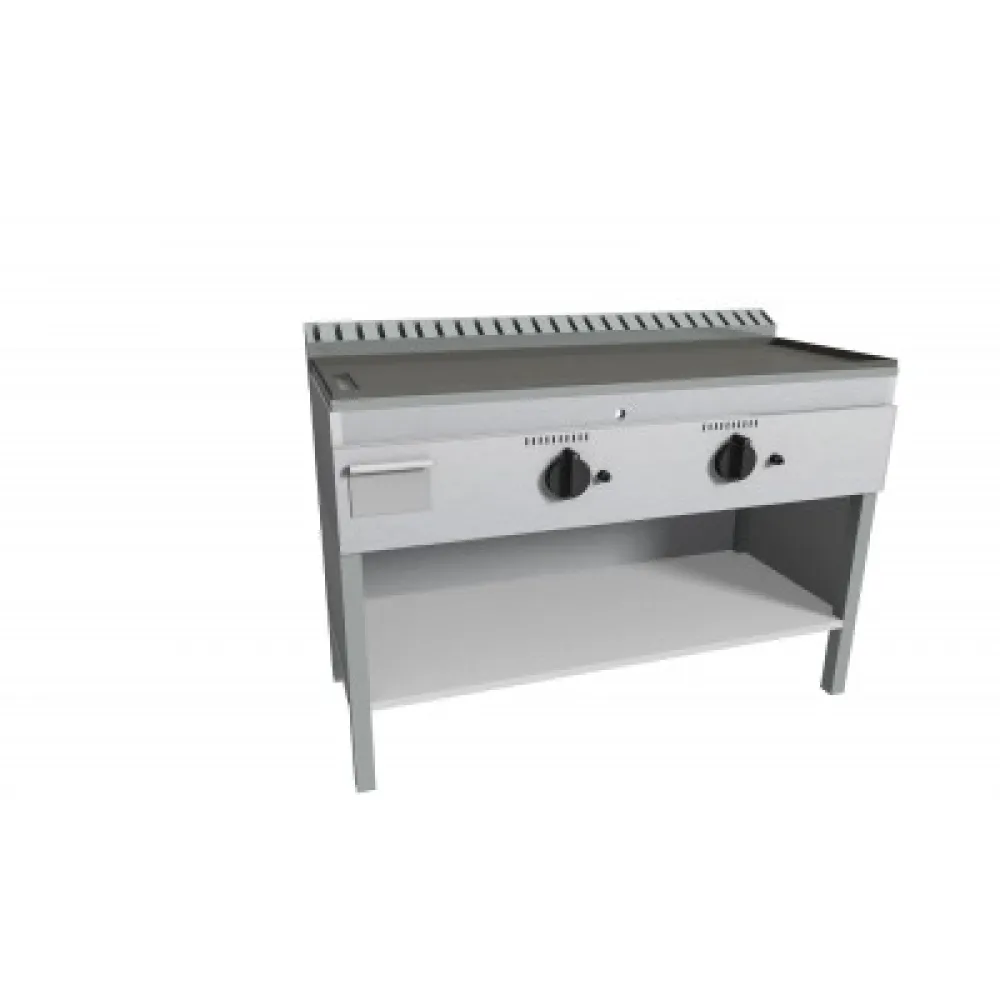 Гладкий газовый гриль с нейтральным шкафом FRY-TOP FTSPS/2GK Гладкий газовый гриль с нейтральным шкафом FRY-TOP FTSPS/2GK