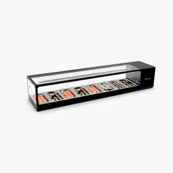 Cold display case for GN containers LOGIC SUSHI VTLG8S Cold display case for GN containers LOGIC SUSHI VTLG8S