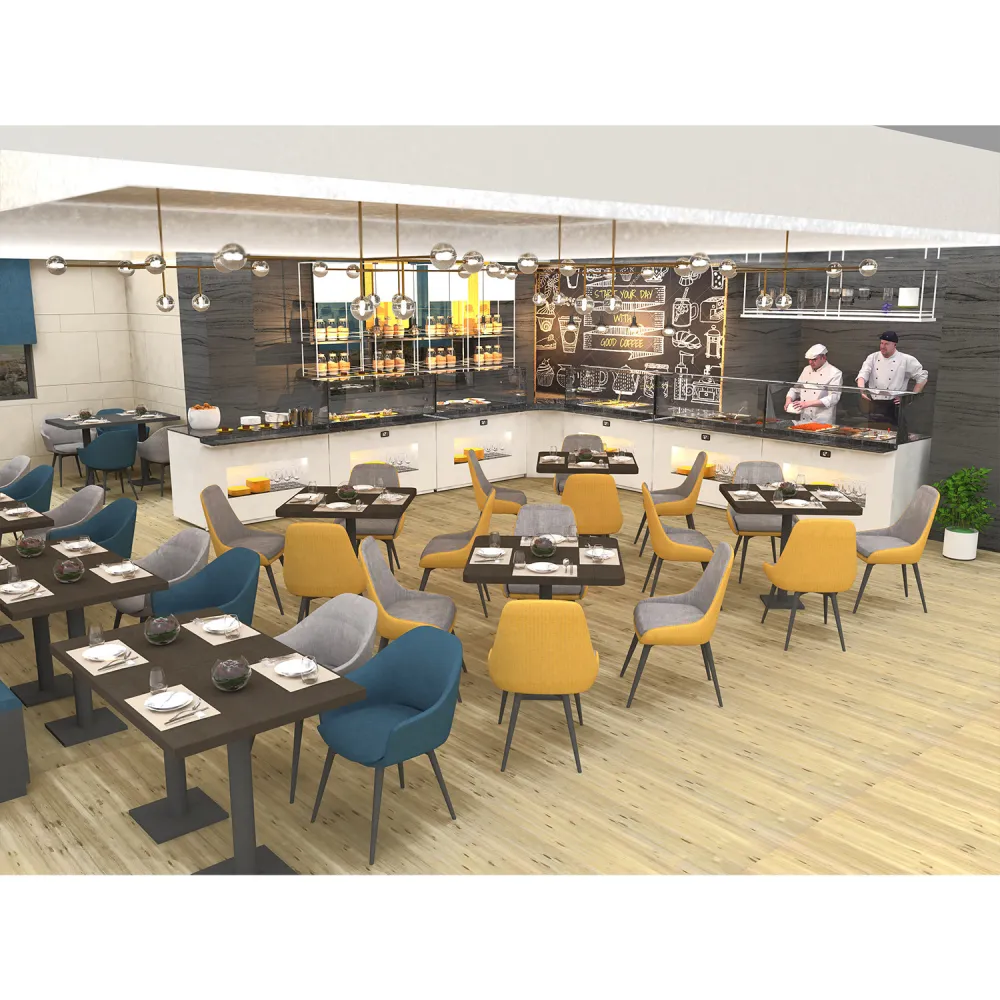 Elegantiškas Bufetas Stalelis BUNE su Stiklo Paviršiumi