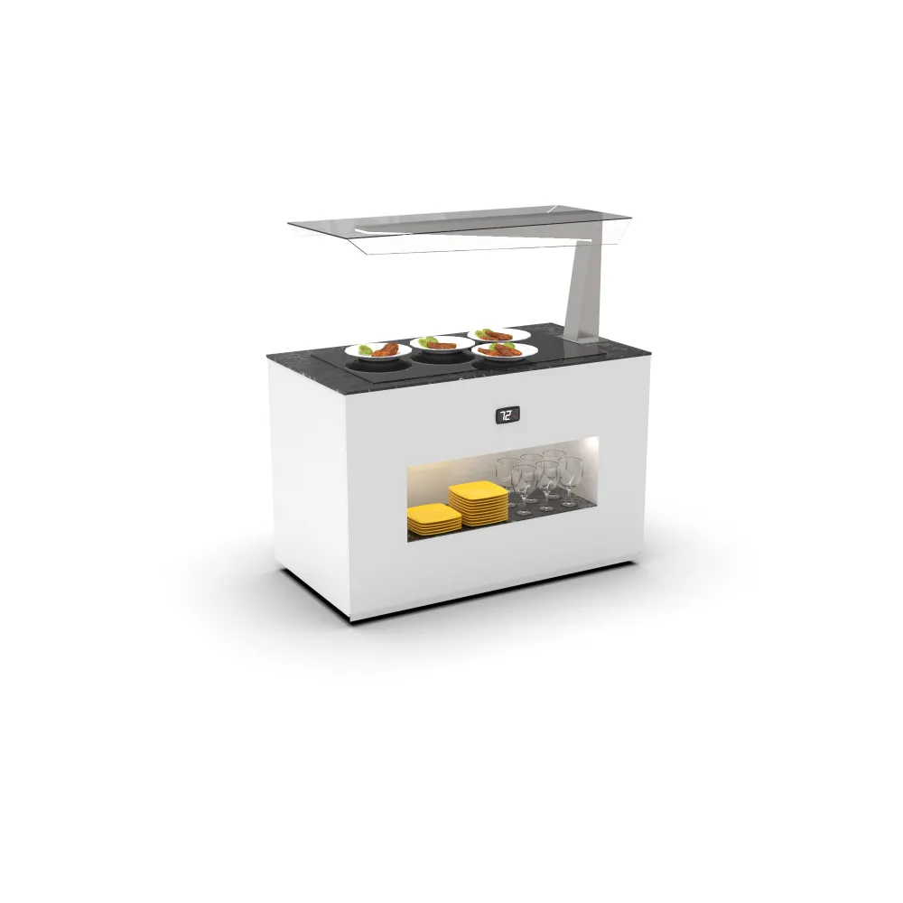 Buffet Élégant avec Surface en Verre HTML