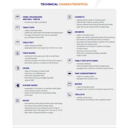 Стол из нержавеющей стали с рамой и бортом 2000