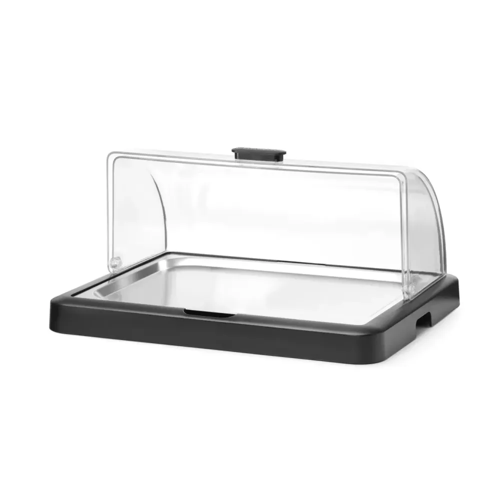 Juodas šaldomas marmitas su roll-top dangčiu