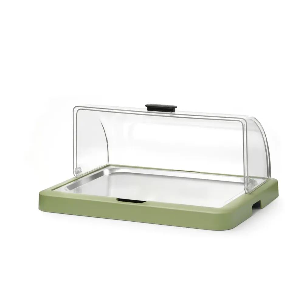 Žalias demonstracinis marmitas su roll-top dangčiu, 460×355×(H)220 mm