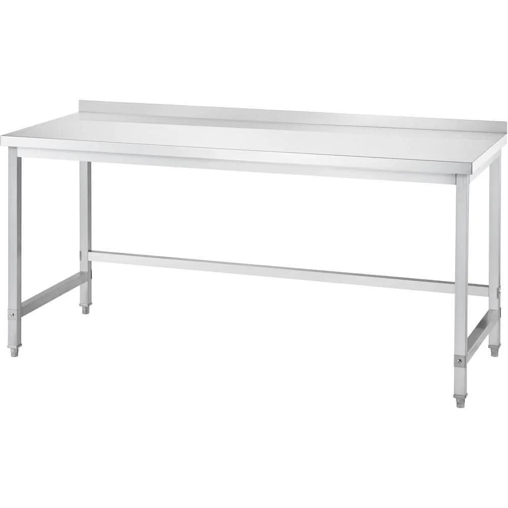 Nerūdijančio plieno stalas be lentynos 800 × 600 × 850 mm (671086)