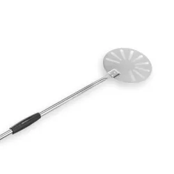 Nerūdijančio plieno, apvali, perforuota picos mentelė Ø 23 cm