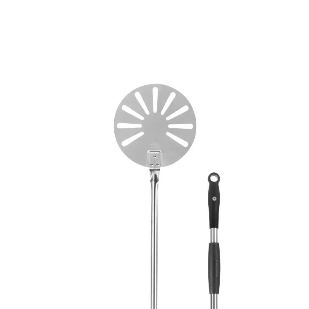 Nerūdijančio plieno, apvali, perforuota picos mentelė Ø 23 cm (R-23F/150)