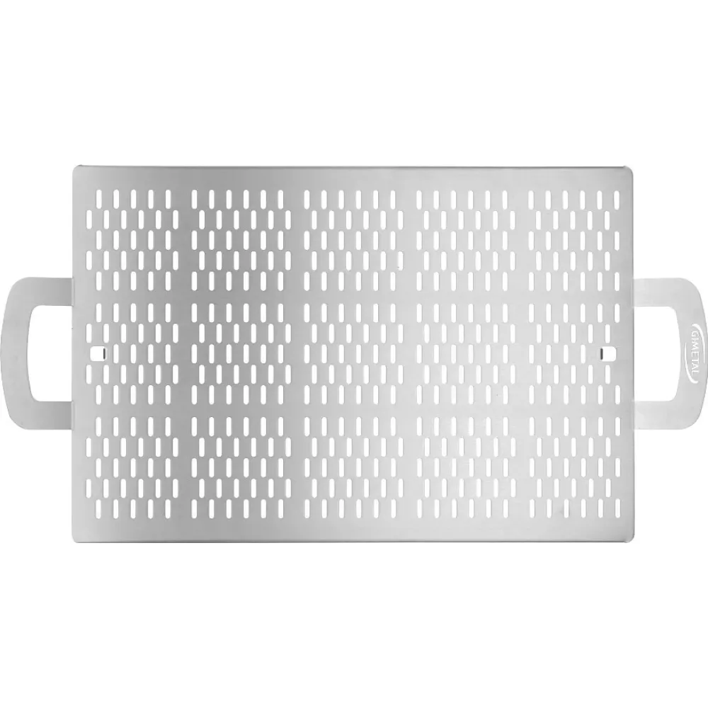 Stačiakampis perforuotas padėklas–pjaustymo lenta su kojelėmis, 40 × 60 cm (VPFR4060)