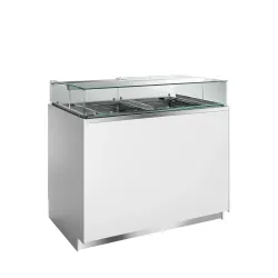 Ledų vitrina su 2 zonomis, 224 l