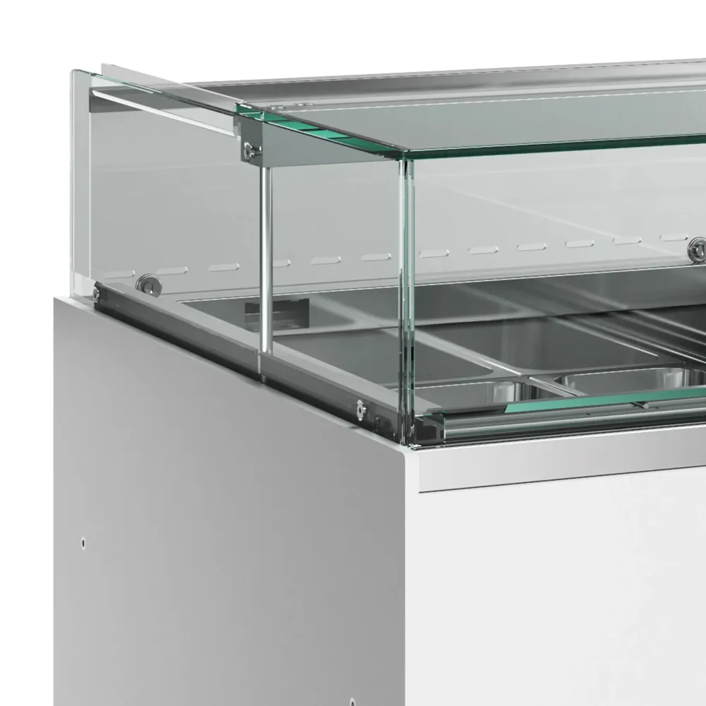 Ledų vitrina su 2 zonomis, 224 l (DELTA NEW)