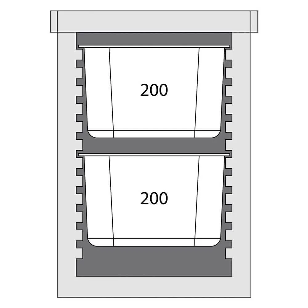 Termoizoliuotas konteineris 12 x GN 1/1 20 mm (055106)