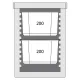 Termoizoliuotas konteineris 12 x GN 1/1 20 mm (055106)