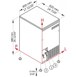 Ledo generatorius TB551 HC — 55 kg / 24 val.