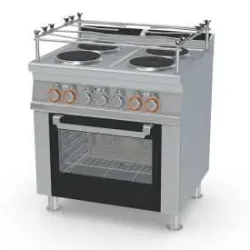 Elektrinė viryklė su orkaite GN1/1, 4 kaitvietės CFV4-78ETX/V