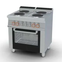 Elektrinė viryklė su orkaite GN1/1, 4 kaitvietės CFV4-78ET/V
