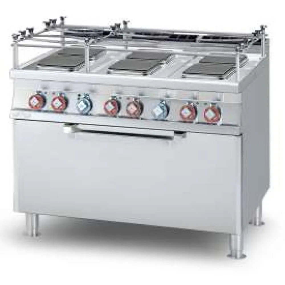 Elektrinė viryklė su orkaite, 6 kvadratinės kaitvietės CFQ6-712ETX (08661233X)