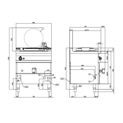 Dujinis virimo katilas 50 L 70 PD50-78G