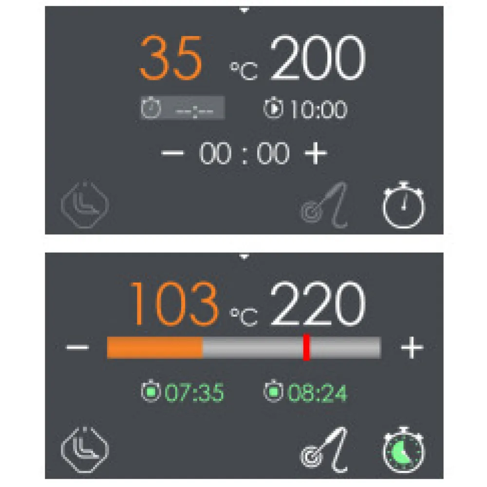 Elektrinė kepimo plokštė, 1/2 rifliuota su lentyna Touch Screen 70 FTR-74ETTS (0806A635)