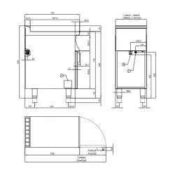 Elektrinis grilis su lentyna Touch Screen 70 CWK-78ETT