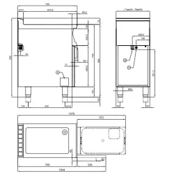 Elektrinis daugiafunkcis fiksuotas troškintuvas Touch Screen 70 BRF-74ETT