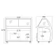 Ledų vitrina 400 L SIC9WBL (23424510000SIC9WBL)