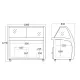 Ledų vitrina 300 L SIC6WBL (23424510000SIC6WBL)
