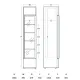 Šaldytuvas-vitrina 160 L DCC217BWD (263111DCC217BWD)