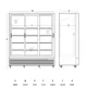 Šaldymo vitrina 1428 L DC1500BSLD (263111DC1500BSLD)