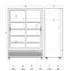 Šaldymo vitrina 1116 L DC1300BSLD (263111DC1300BSLD)