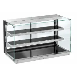 Šildoma vitrina su stumdomomis durimis 3 GN1/1 DDHVC7-S-3-3