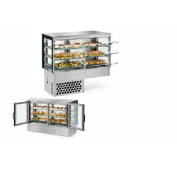 Šaldymo vitrina, varstomos durys 2 GN1/1 DROP-IN DDRVC7-H-CP-3-2