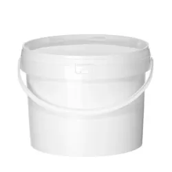 Polipropileno kibiras su dangčiu, 11,3 l, baltas