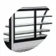 Elegant Black Glass Pastry Showcase LPD1200C