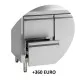 Komfortabls galda ledusskapis UC 1360 mm