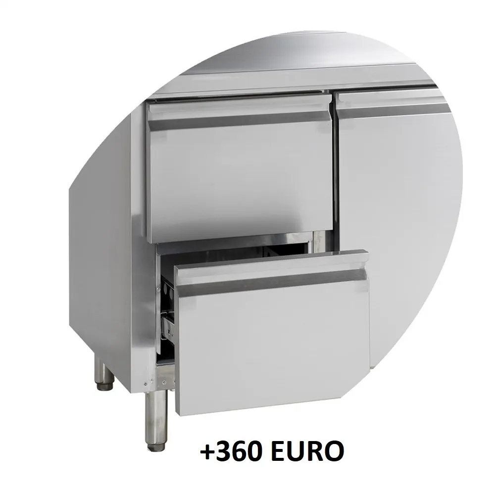 Professional Pizza Prep Table PT930 - Granite Finish