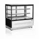 Chic Black Glass Pastry Refrigerator