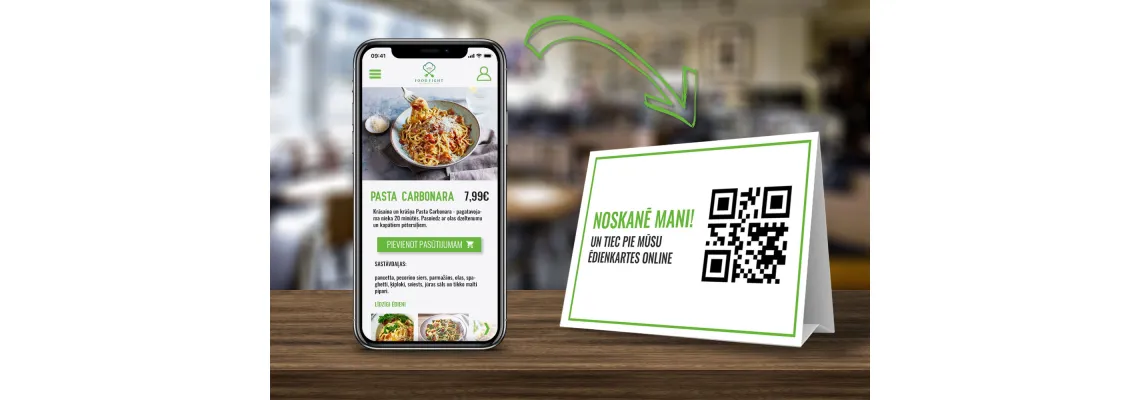Restorano QR kodo meniu