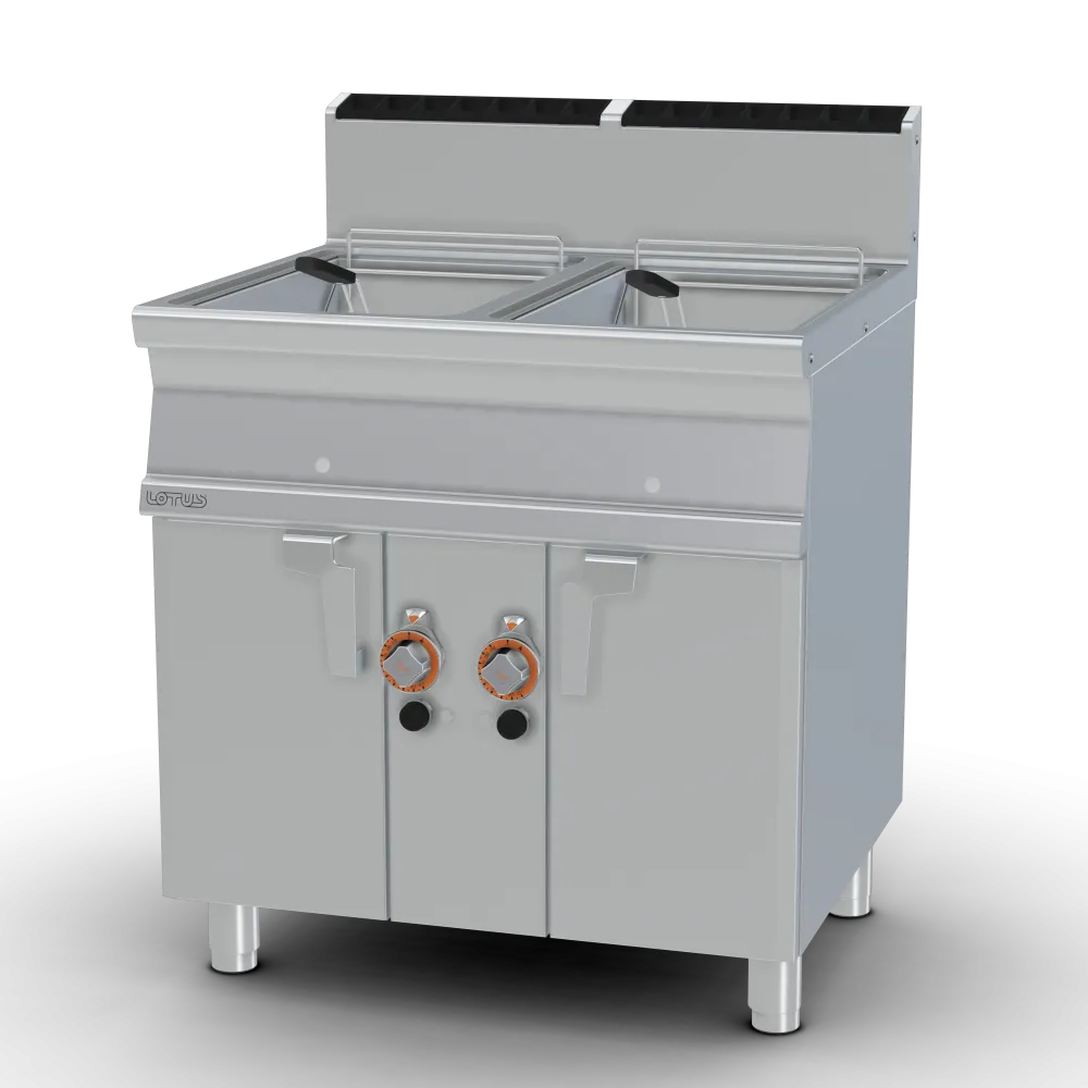 18+18L Gas Fryer with Dual Baskets