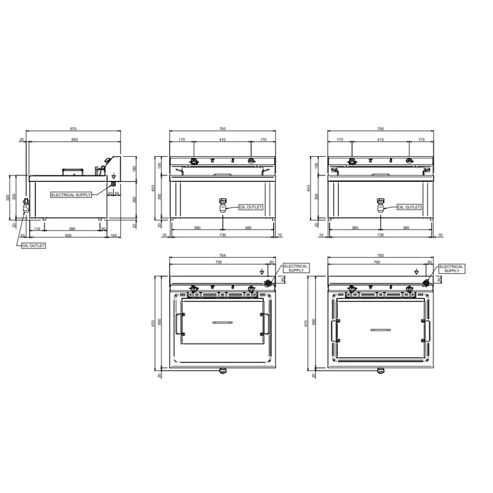 Heavy-Duty Electric Fryer EF20BP 18-20L
